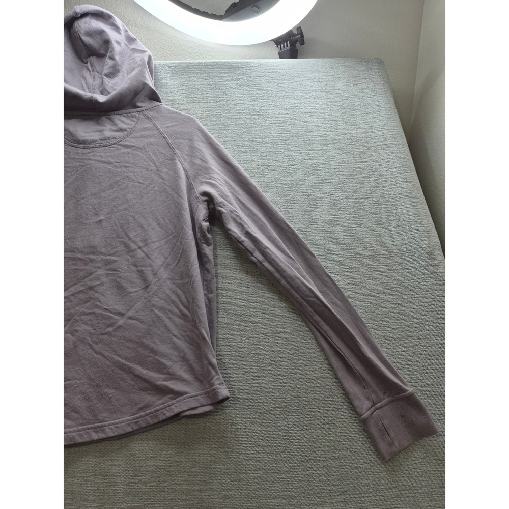 Patagonia Worn Wear Ahnya Pullover Hoodie Women Medium Light Purple Fleece Lined - Picture 9 of 11